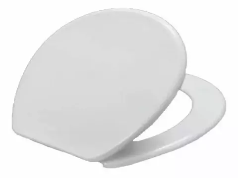 Tapa Inodoro Pringles Jade MDF Blanco 41x35 cm Bisagra Nylon Laqueada
