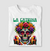 La Catrina camiseta algodão 30.1 branca na internet