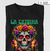 La Catrina camiseta algodão 30.1 preta - comprar online