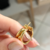ARGOLA FIOS BANHADO A OURO 18K - CRAVOBIJU
