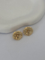 BRINCO CIRCULAR AMASSADO BANHADO A OURO 18K - comprar online