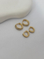 DUPLA ARGOLINHAS CRAVEJADA BANHADA A OURO 18K - comprar online