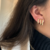 TRIO DE CORAÇÃO CRAVEJADO BANHADO A OURO 18K - comprar online
