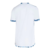 Camisa branca do Cruzeiro II 24/25, com detalhes em azul, vista de trás.