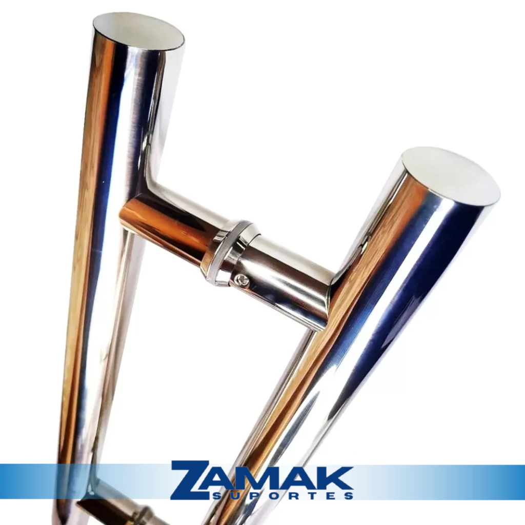 Puxador 45cm Tubular Aço Inox 304