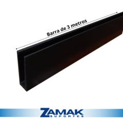 Perfil Sobrepor Infinity cor Preto para Guarda Corpo na internet