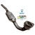 Peça nova. Marca Scapex. Homologado pelo INMETRO. Internamente possui o conversor catalítico (cerâmica). Catalisador Ford Ka 1.6 8v 2002 2003. 55356