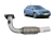 Tubo Flexível Catalisador A3 1.6 8v 2000 2001 2002 2003 2004 2005 2006 - WAY 560703 - comprar online