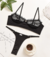 Conjunto de Calcinha e Sutiã Transparente Fio Dental Sexy - comprar online