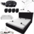 Kit de Imobilização BDSM Para Cama Com Algemas e Tornozeleiras Sadomasoquismo - Sexshop Prazer Absoluto - Atacado e Varejo Com Frete Grátis |Recomendado|