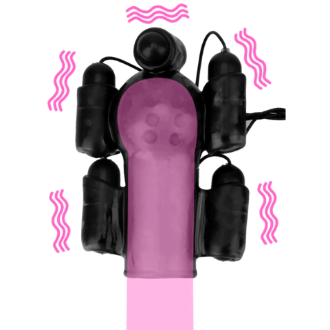 Masturbador Vibrador Peniano com Até 5 Motores USB