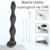 O Plug Anal Vibrador Longo Com Choque Elétrico possui carregamento via USB