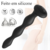O Plug Anal Vibrador Longo Com Choque Elétrico é feito de silicone