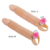 Capa Peniana Aumenta 5cm Com Vibrador Pênis Camisinha Reutilizável Texturizada - loja online