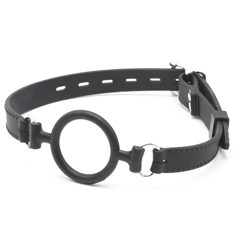 Mordaça Anel De Silicone BDSM Boca Aberta Ajustável Sadomasoquismo