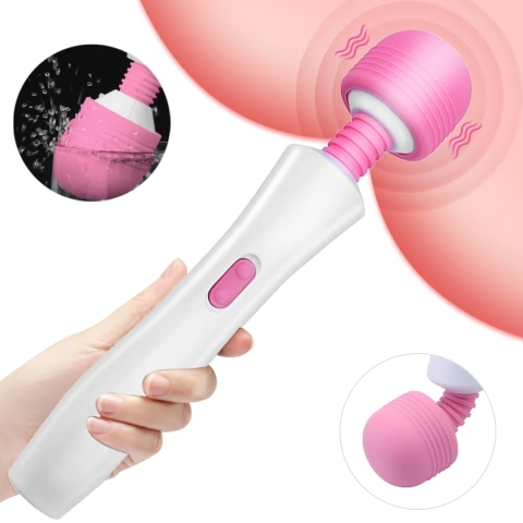 Vibrador Varinha Mágica 23,5x4cm Silicone USB