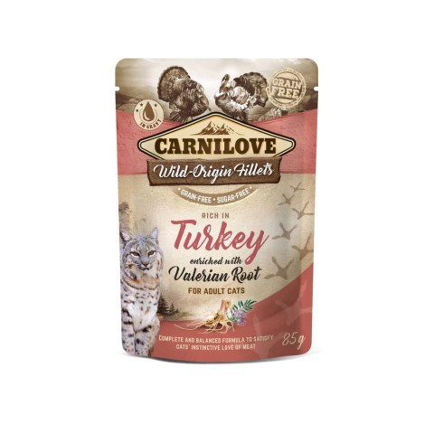 Carnilove Cat Pouche Peru e Raiz Valeriana