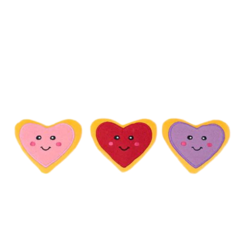 Zippy Paws Miniz 3 Pack Heart Cookies - comprar online