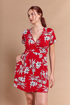 Vestido Dalia Corto Rojo