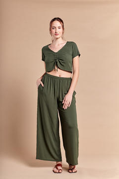 Pantalon Ritmo Largo Verde