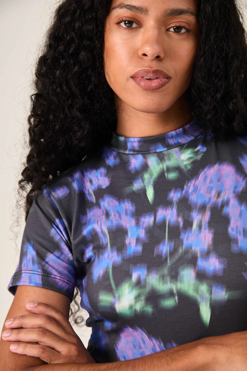 Remera Print Violeta