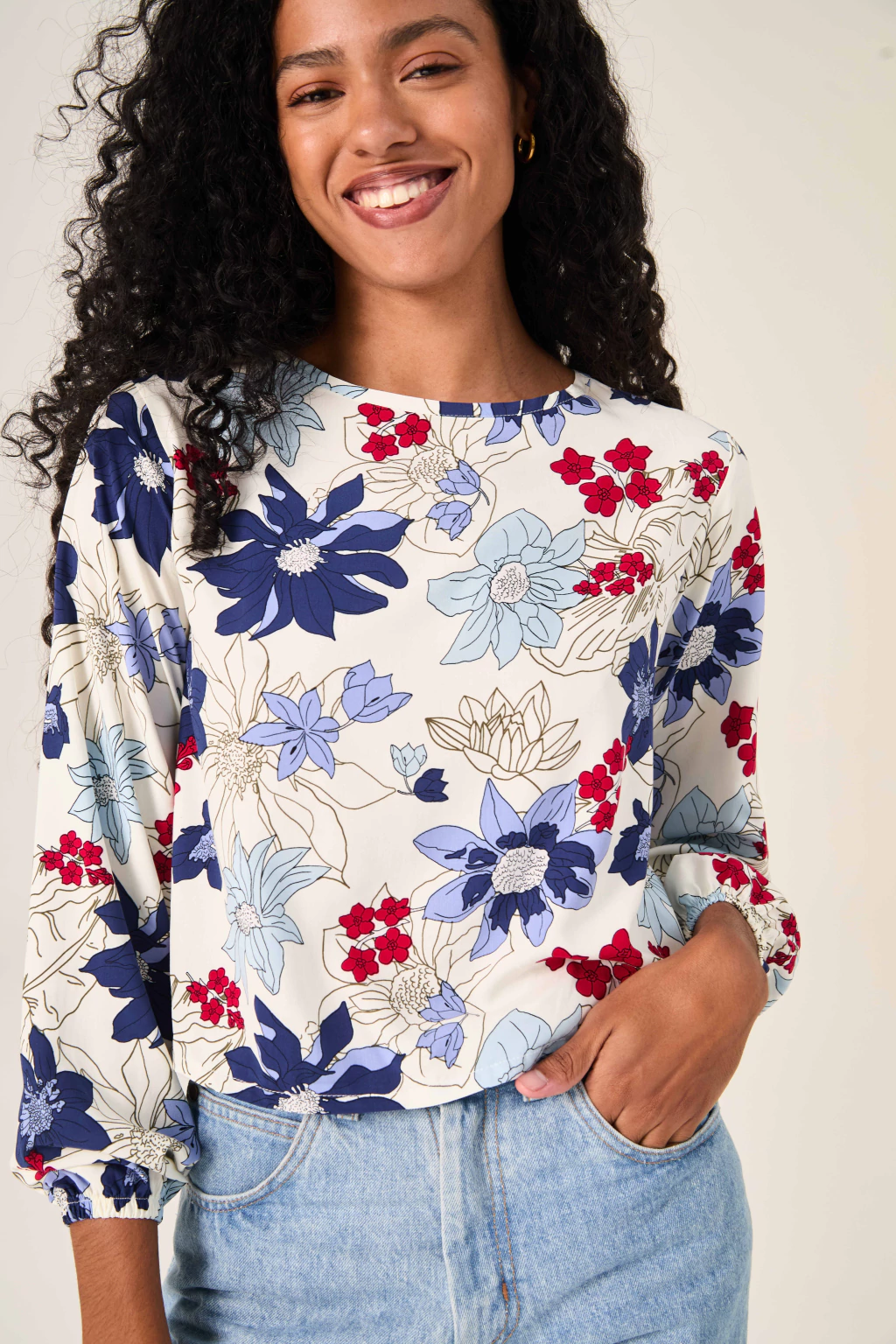 Blusa Ojal Blanca