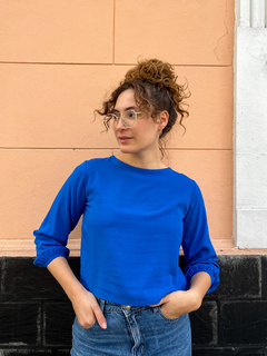 Blusa Ojal Azul