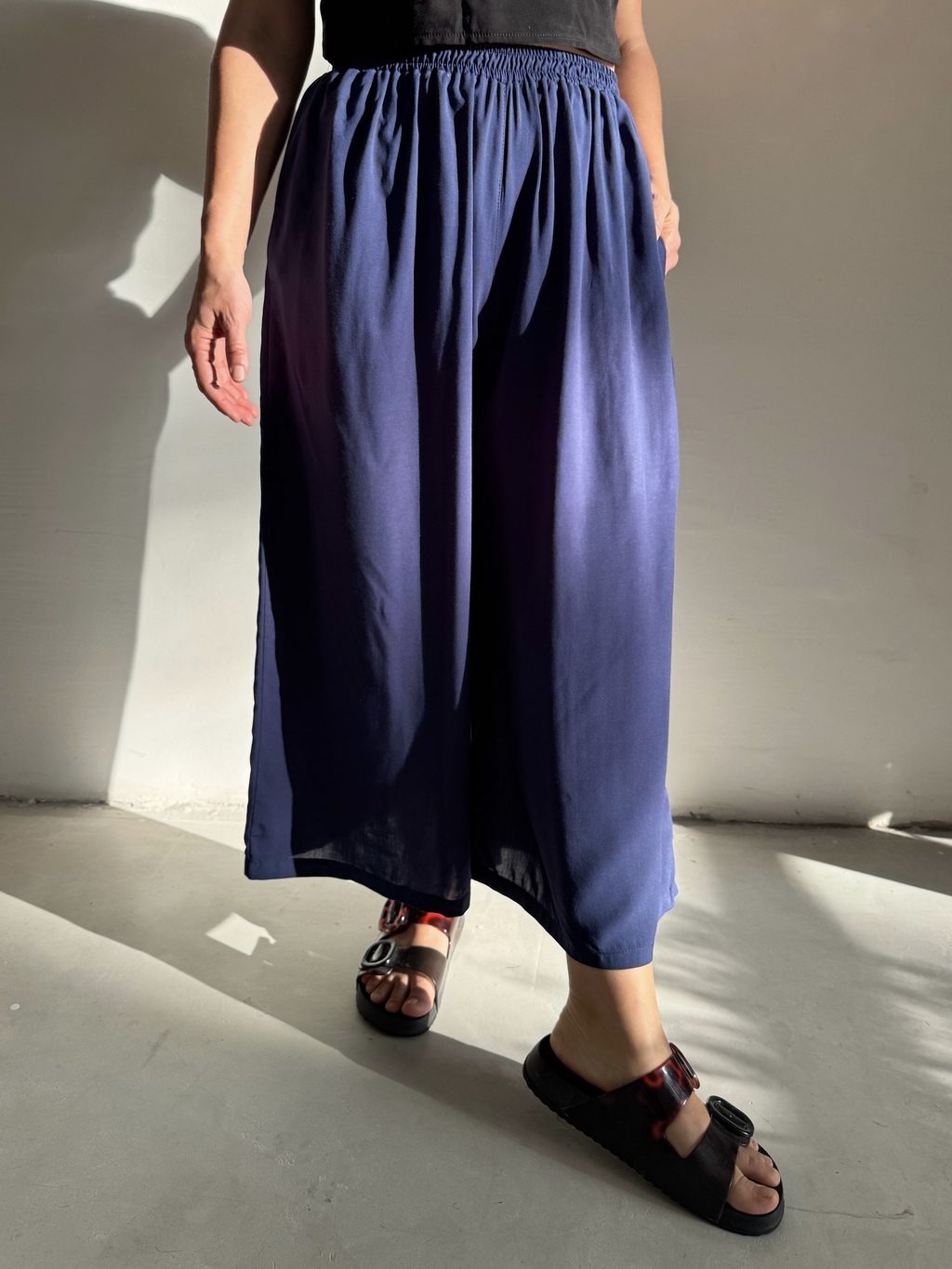 Pantalon Ritmo Azul Liso thumbnail 3