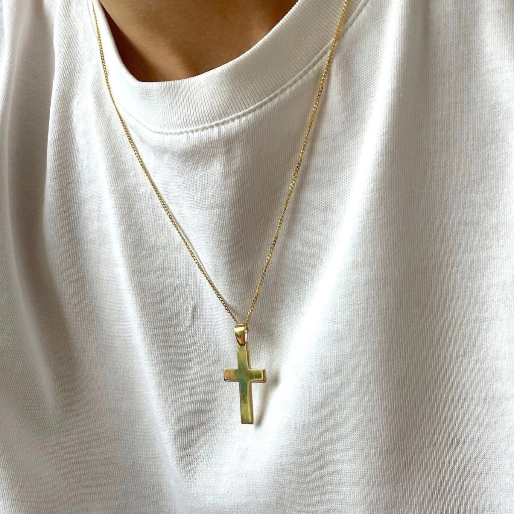 CADENA CRUZ GOLD