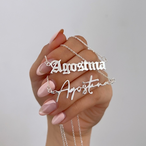 NAME NECKLACE SILVER