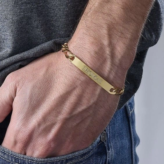 PULSERA BARRA GOLD