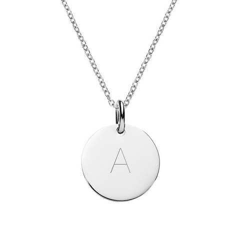 DISC NECKLACE SILVER