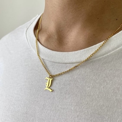 COLLAR LETTER GOLD