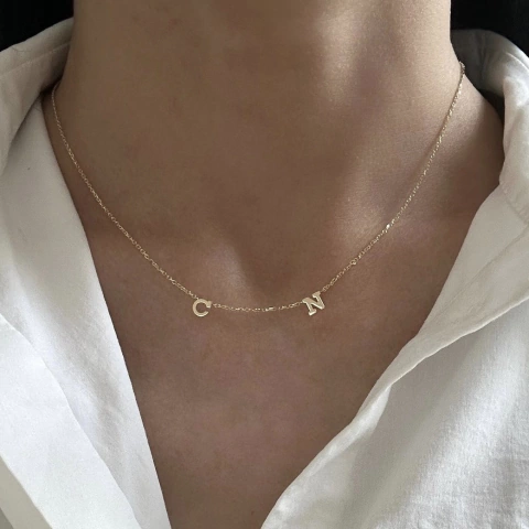 CHOKER DOBLE INICIAL