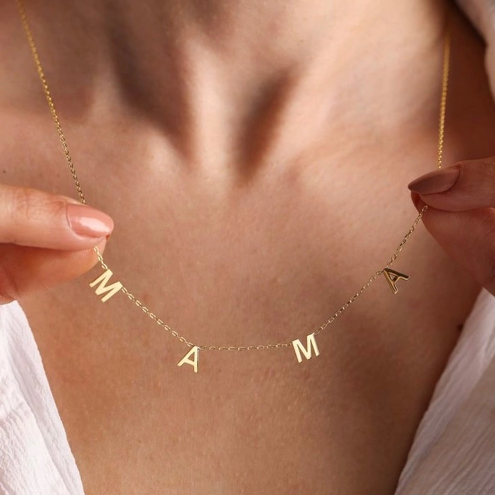 INITIALS CHOKER GOLD