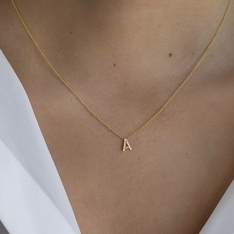 CHOKER LETTER GOLD