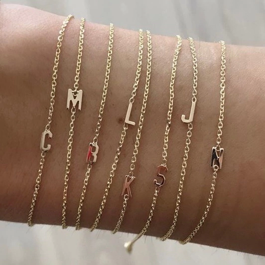 PULSERA LETTER GOLD