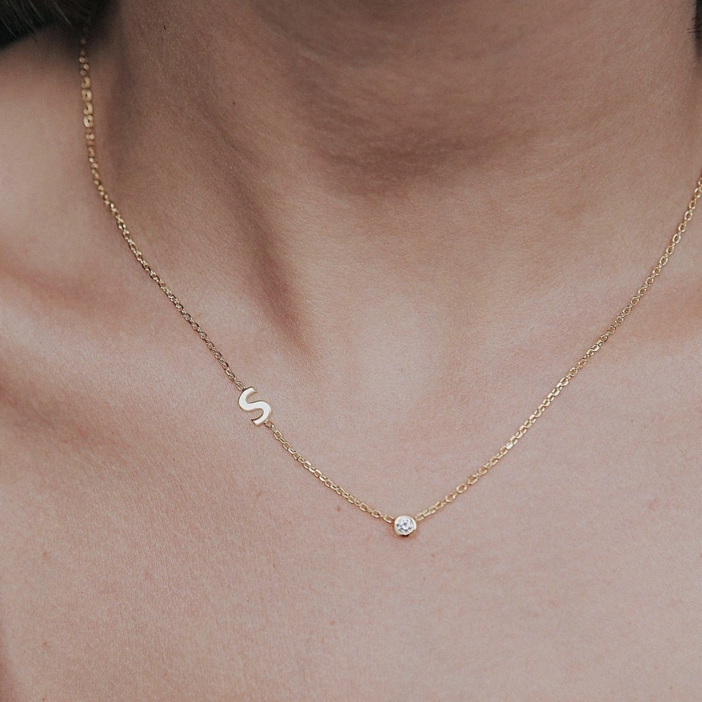 CHOKER INITIAL + DIAMOND