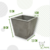 Maceta de Cemento - Piramidal N10 - comprar online