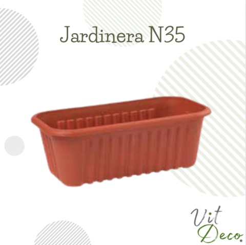 Maceta de plastico Jardinera TERRACOTA - 35 cm