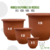 Set Macetas de Plastico X5 - N15 Modelo Osiris en internet