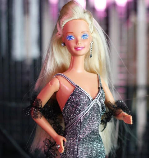 Vestido Glitter Silver - Super Divas para bonecas escala 1/6 Tucadolls