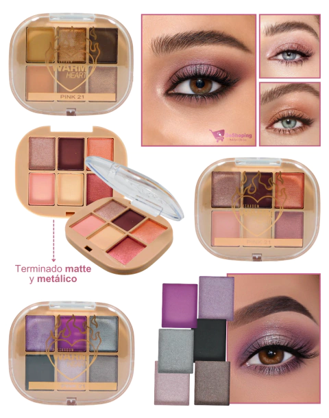 Paleta de Sombras Warm Heart
