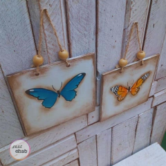 Imagem do Duo Borboletas - Amarelo e Azul