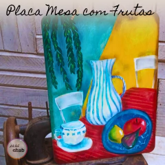 Placa Mesa com Frutas