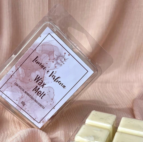 Wax Melt Cera Vegetal Perfumada Limão e Verbena