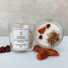 Vela Aromática Foco e Energia - 100% Vegetal