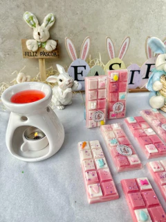 Wax Melt Pastilha Aromática Chocolate Branco Barra - Gokai Artes e Alquimia Natural