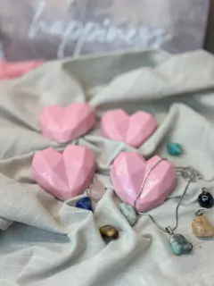 Imagem do Wax Melt Coração com Pingente de Cristal