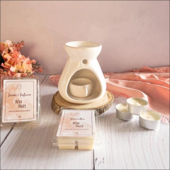 Difusor de ambiente Rechaud cerâmica com suporte para vela - comprar online